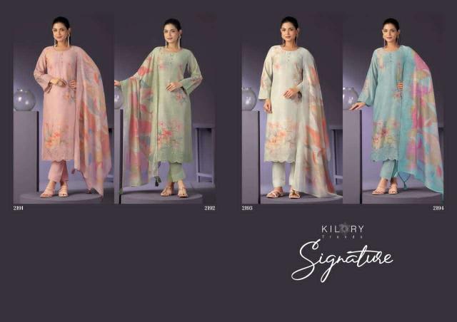 Kilory signature wholesale dress materials supplier inabhilasha